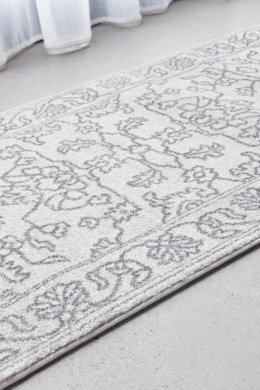 Bjorn Paradise Grey Two-Tone Modern Hallway Runner Rug